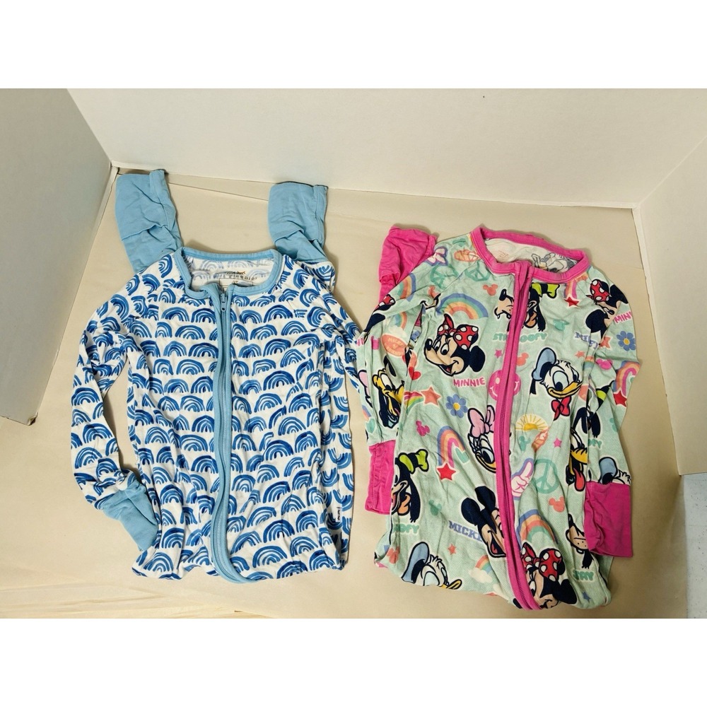 little sleepies zippy Pjs 2T Bamboo Lot Of 2